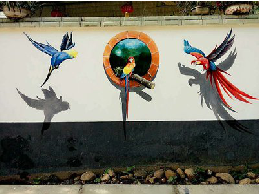 乐至视觉错位-3D墙绘设计