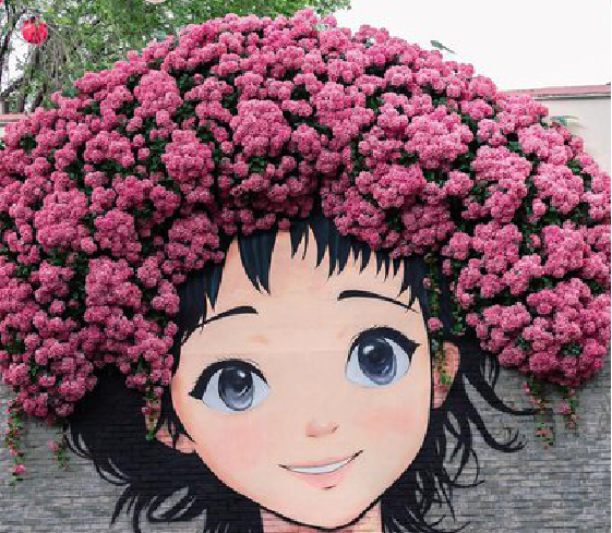 乐至墙体彩绘-网红墙打卡