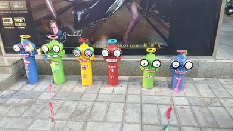 乐至商业区彩绘