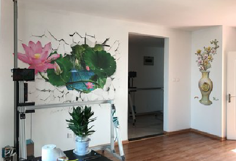 乐至墙体彩绘相比墙纸的优势。