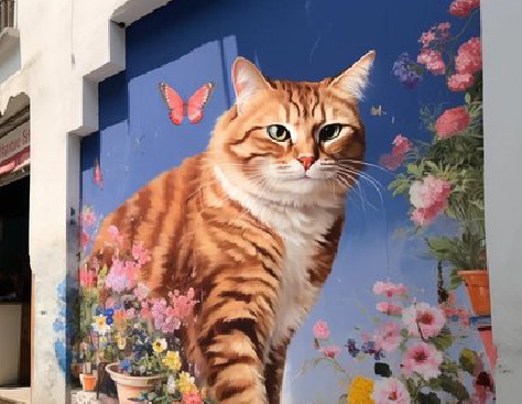 乐至自己绘制有个性的手绘墙