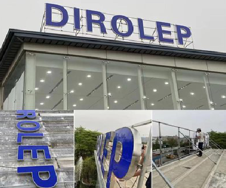 乐至楼顶发光字安装的注意事项。